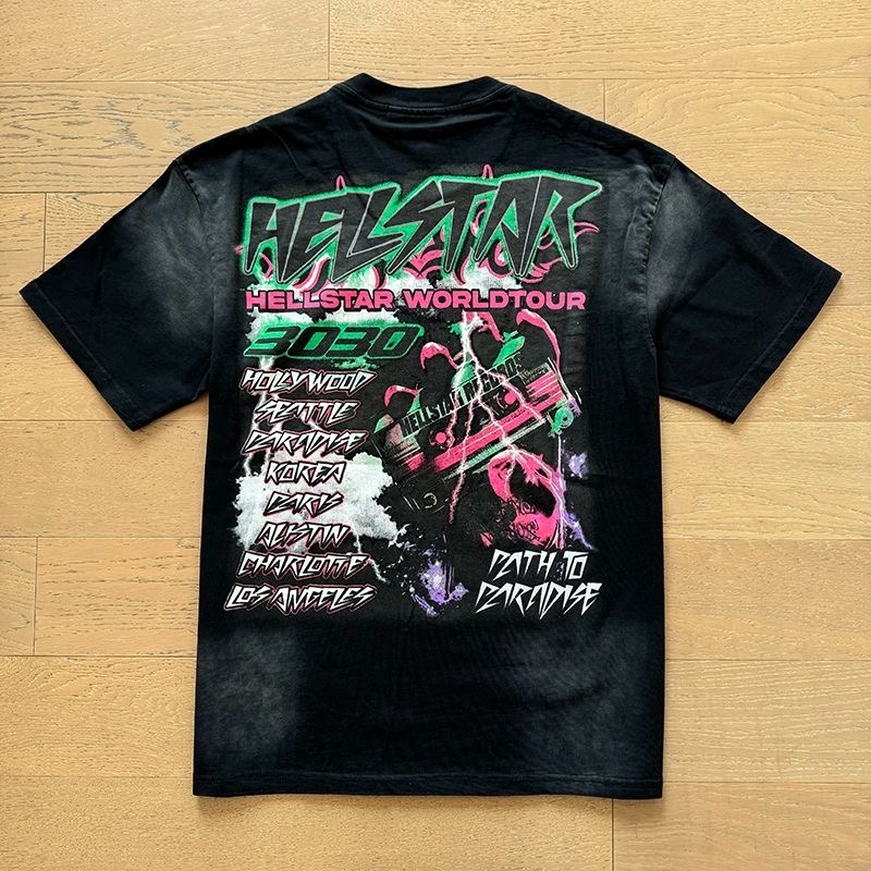 Hellstar washed 3030-3070 logo tees