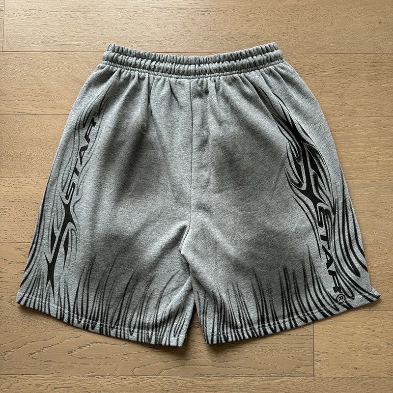 Hellstar black and grey 11 letters shorts