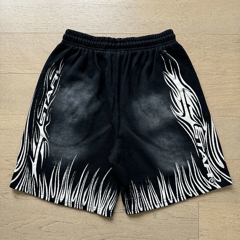 Hellstar black and grey 11 letters shorts