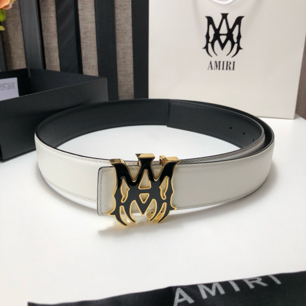 Amiri logo golden sliver anti-glare screen belts