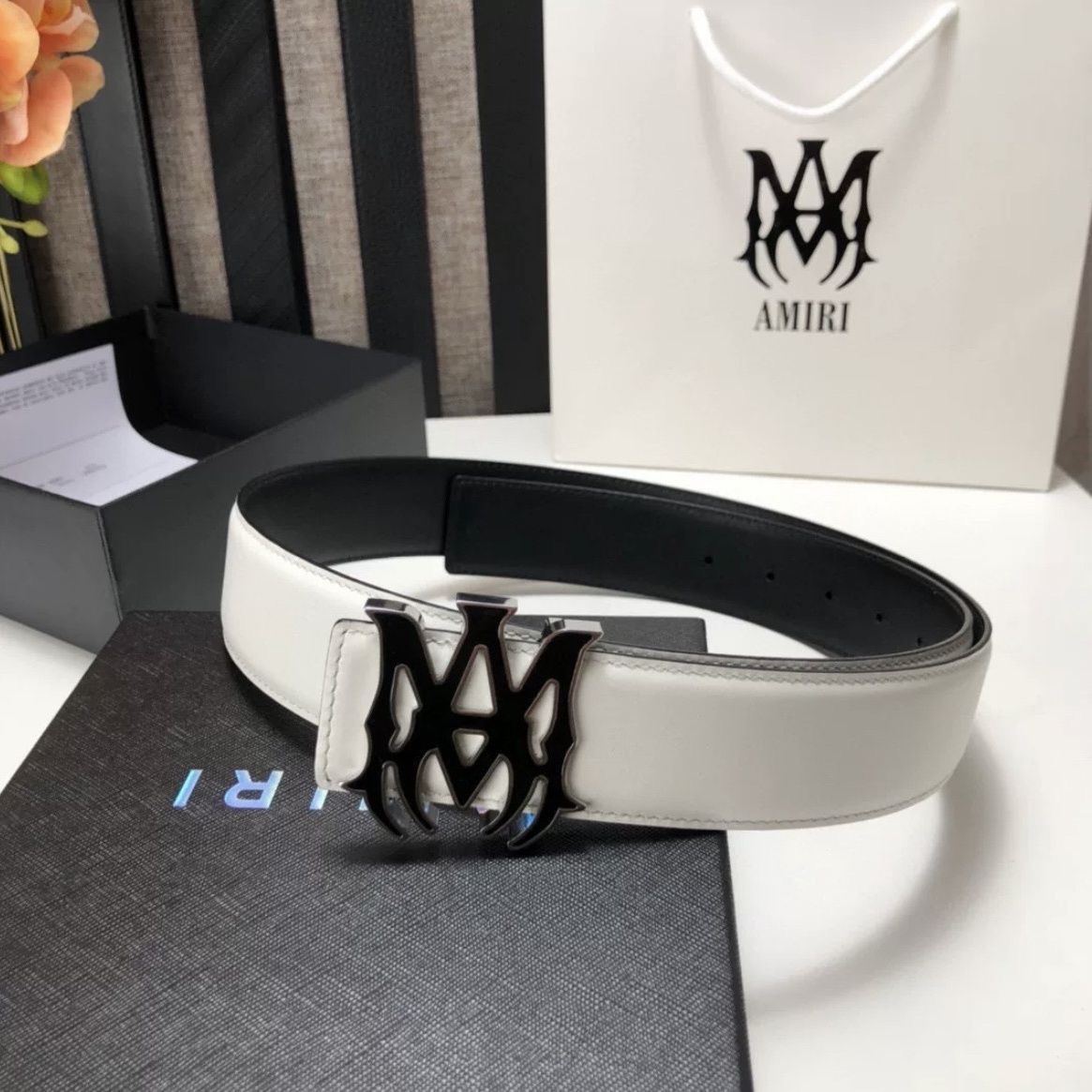 Amiri logo golden sliver anti-glare screen belts