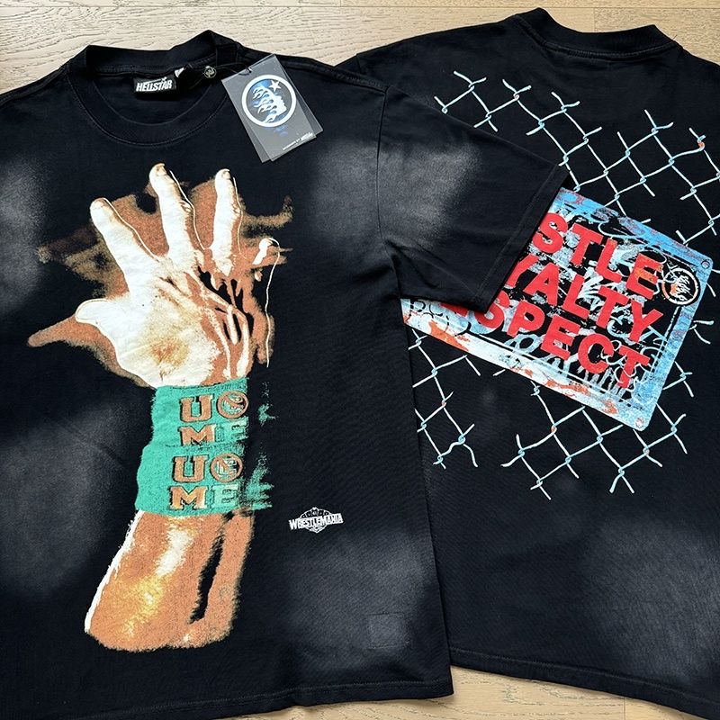 Hellstar Hand Print Tee Black