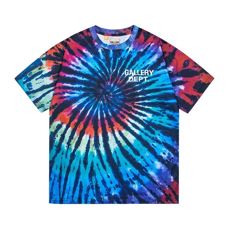 Gallery dept tie-dye blue mix red tee