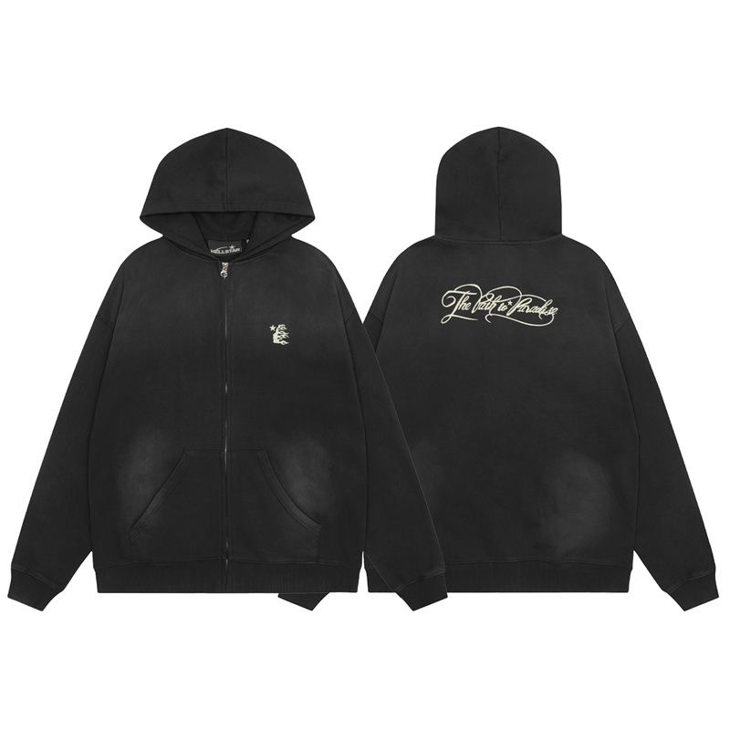 Hellstar Small Logo Zipper Hoodie Black