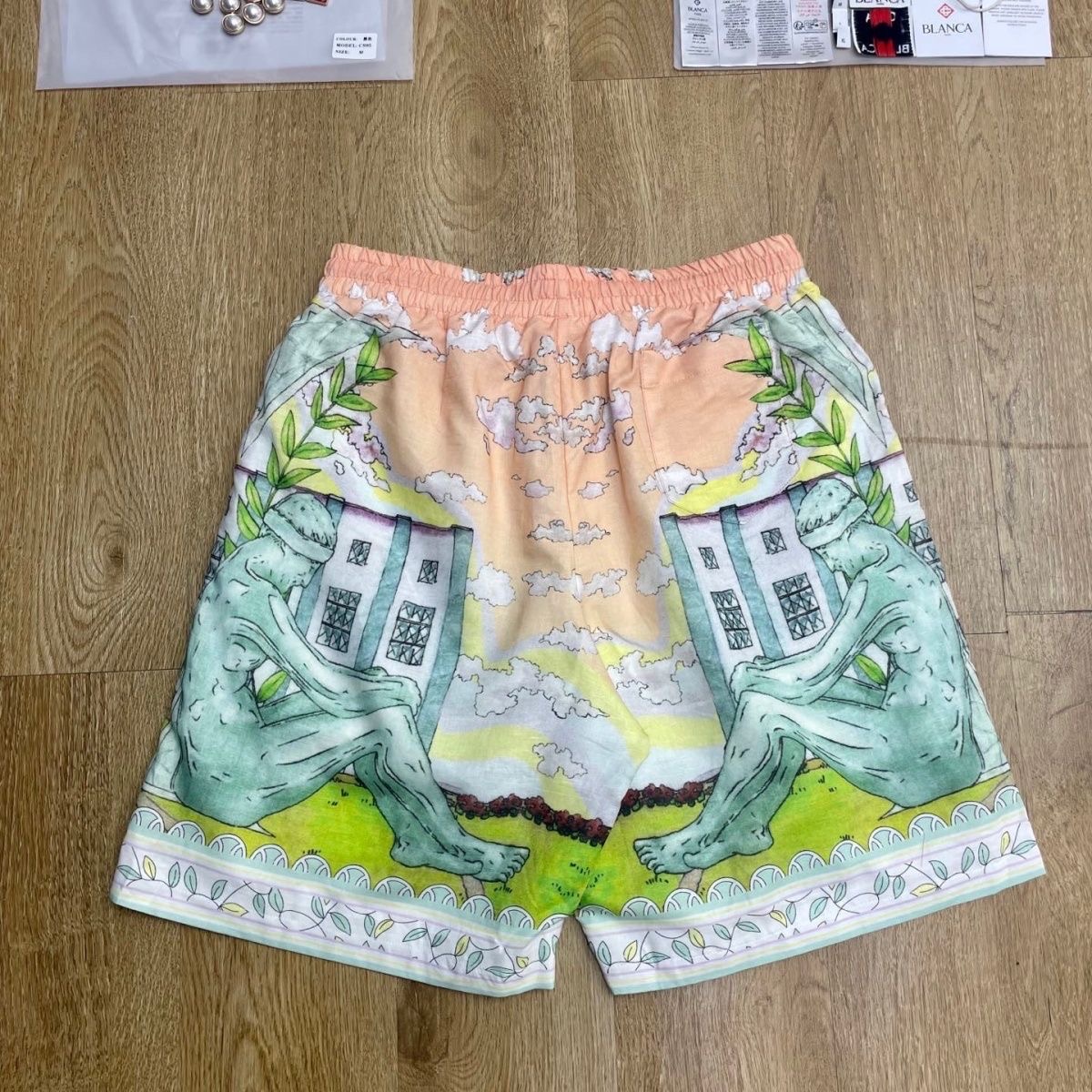 1:! Best Casablanca statue-shaped with shell pattern short