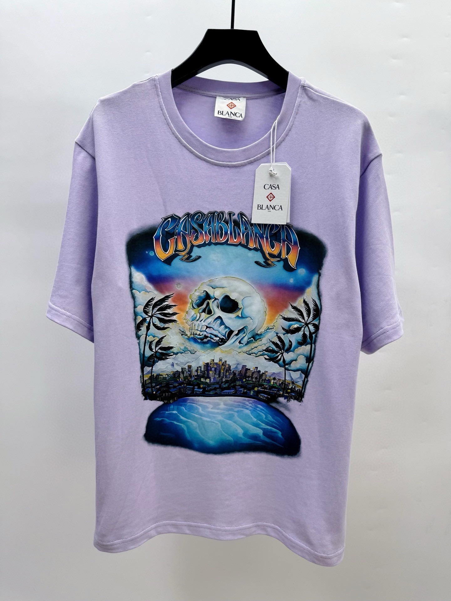 1:1 Best Quality Casablanca Citys Logo T-shirt 4 Colors