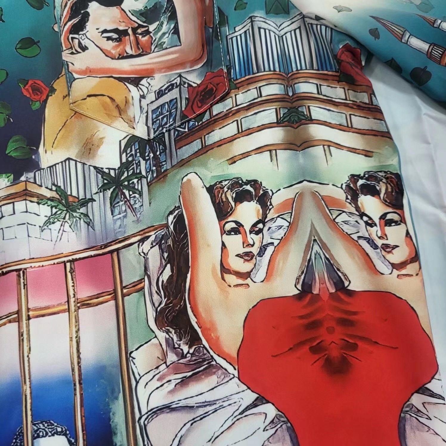 Casablanca vacation movie theater Hawaiian t shirt