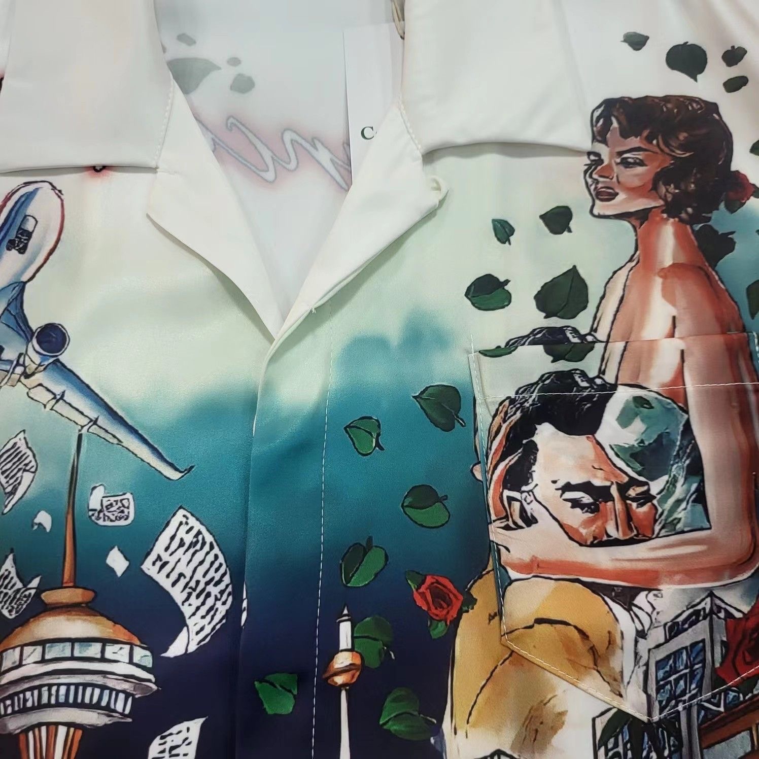 Casablanca vacation movie theater Hawaiian t shirt