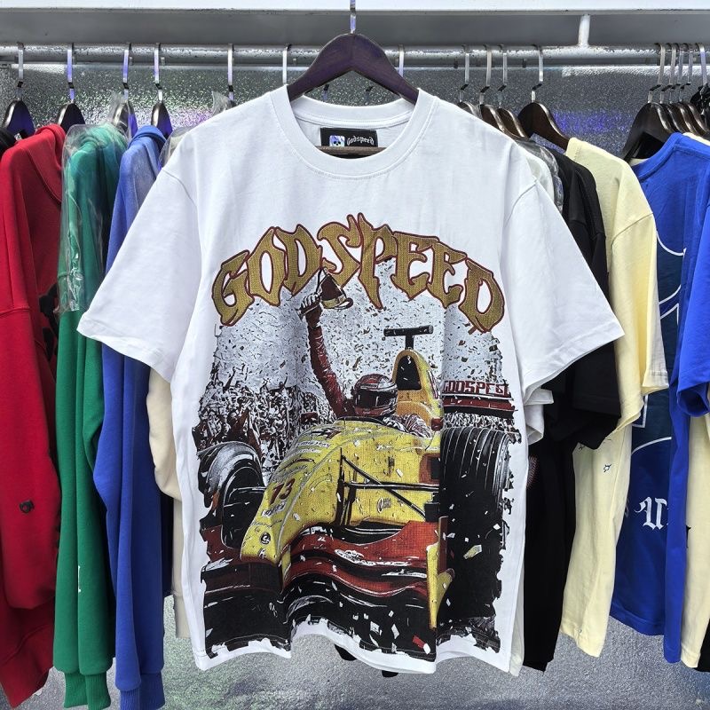 Godspeed F1 Racing Car Print Tee 2 Colors