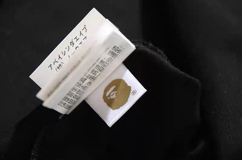 Bape black and white blue camo print tees