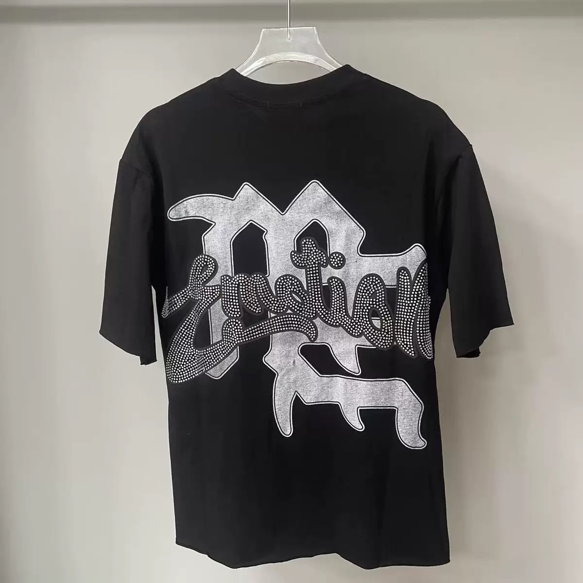 Mixed Emotion Diamond Logo Cupid T-shirt Black