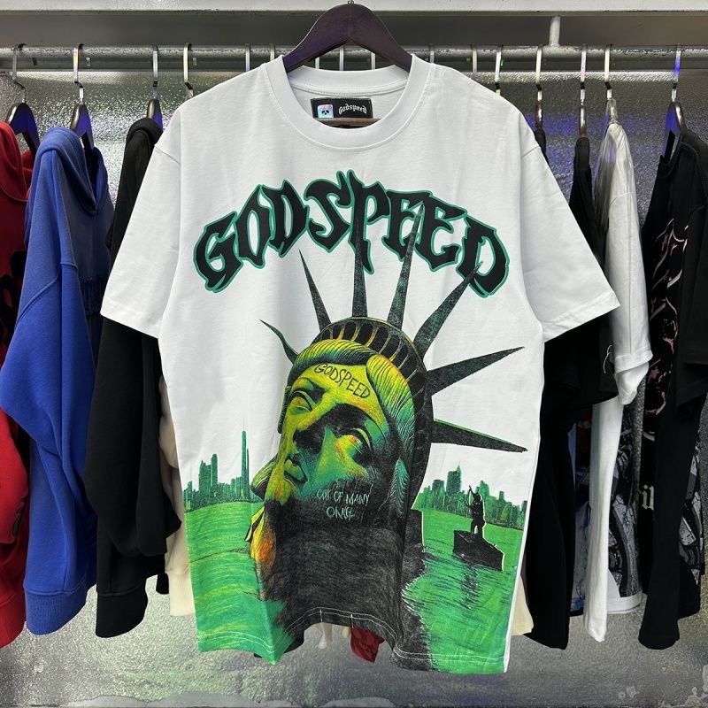 Godspeed Statue of Liberty Print Tee 3 Colors