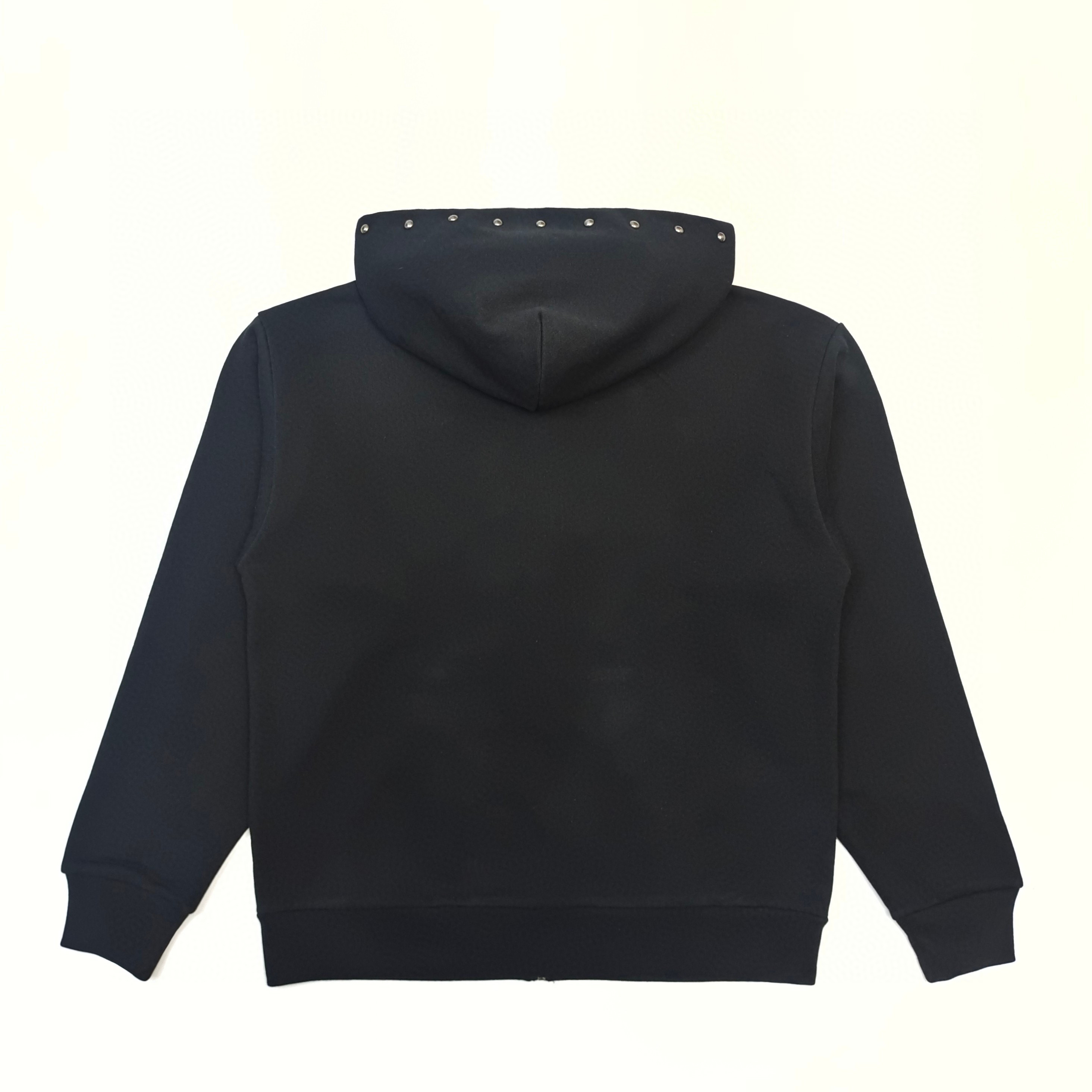 1:1 Best Quality Sp5der Zipper Hoodie Black Color