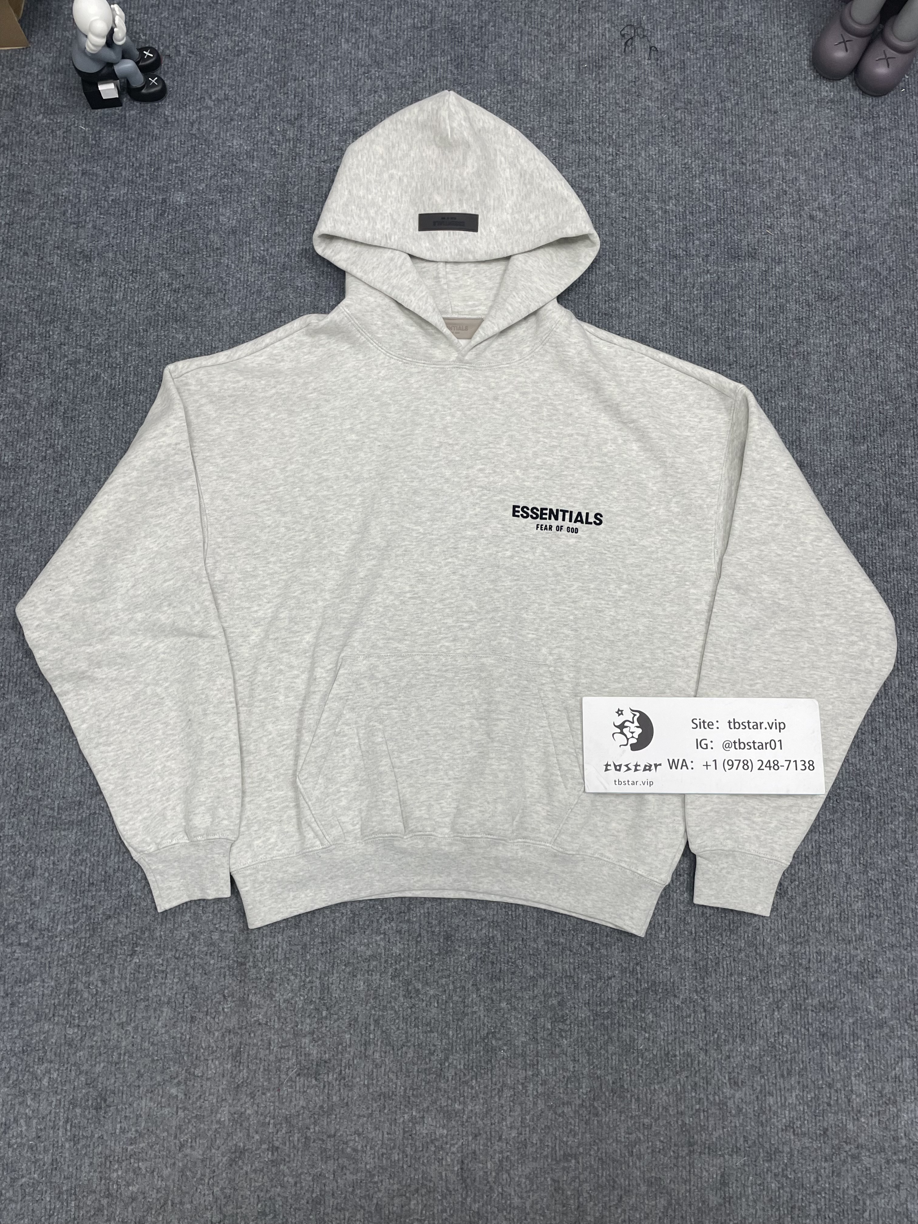 1:1 Best Quality Essential Hoodie Pants Light Oatmeal Color(oversize, recommend one size down)