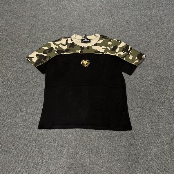 Broken planet embroidered logo camo tees