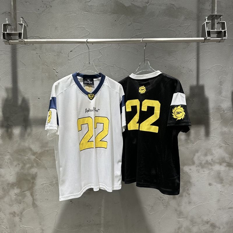 Broken planet embroidery logo American 22 letters tees