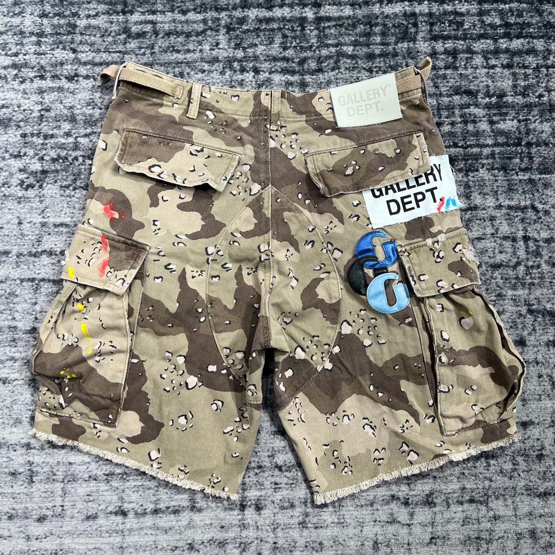 Gallery camoflage patchwork letters Glogo shorts