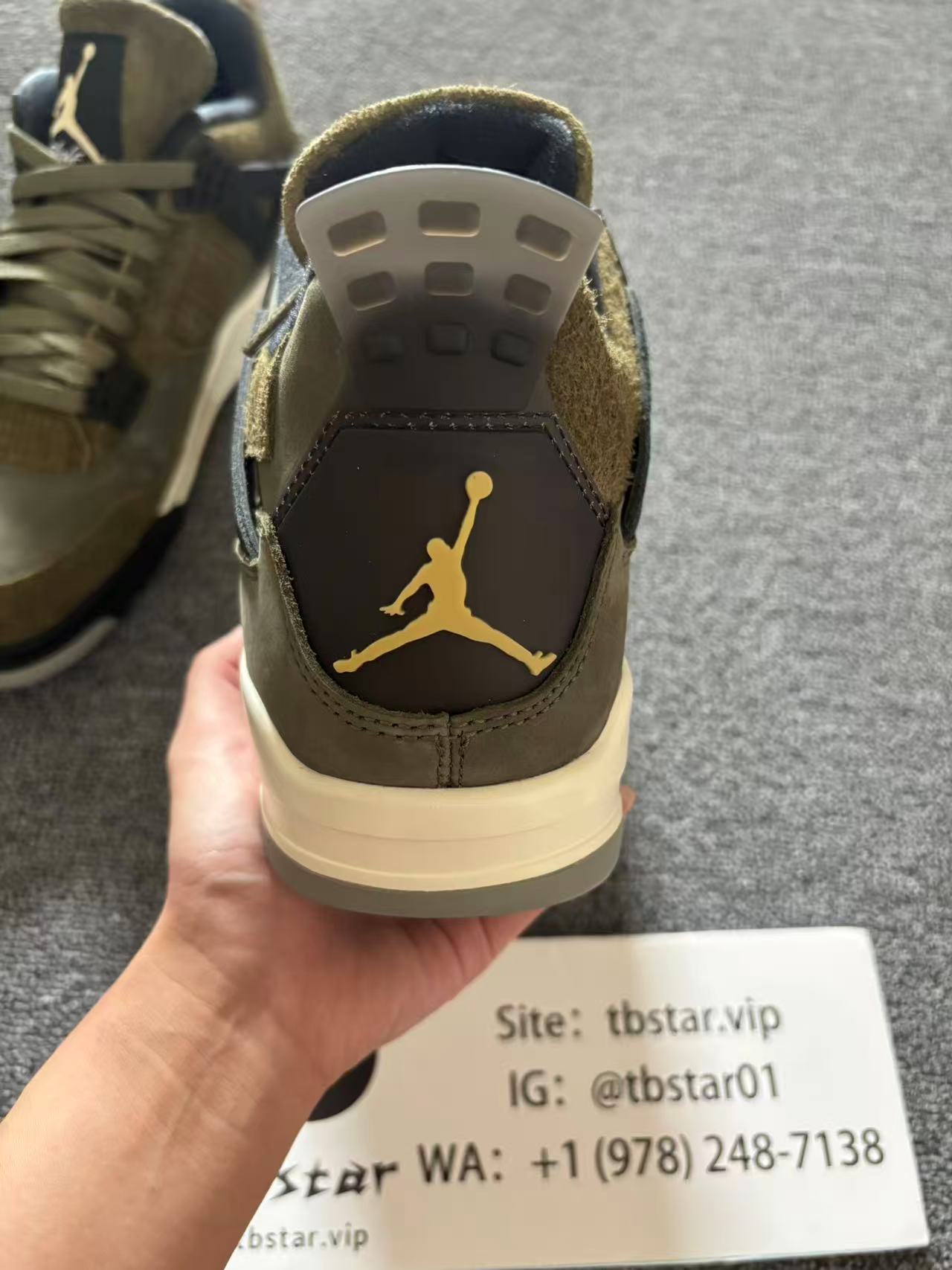 Air Jordan 4  Retro Olive Canvas