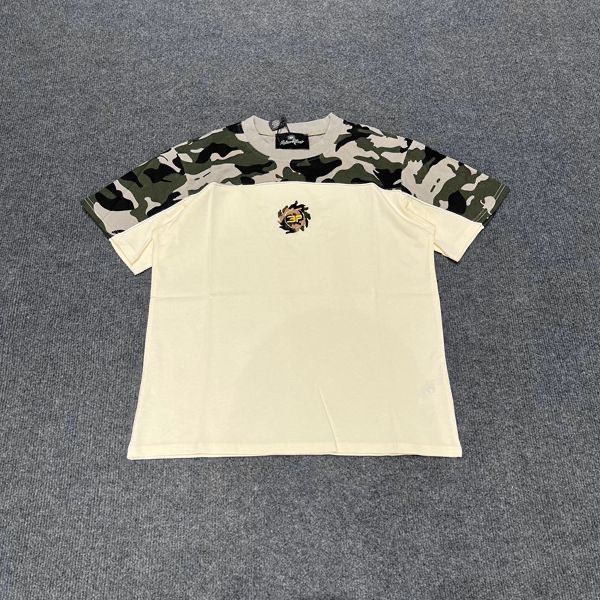 Broken planet embroidered logo camo tees