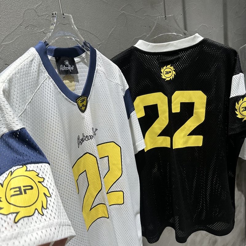 Broken planet embroidery logo American 22 letters tees