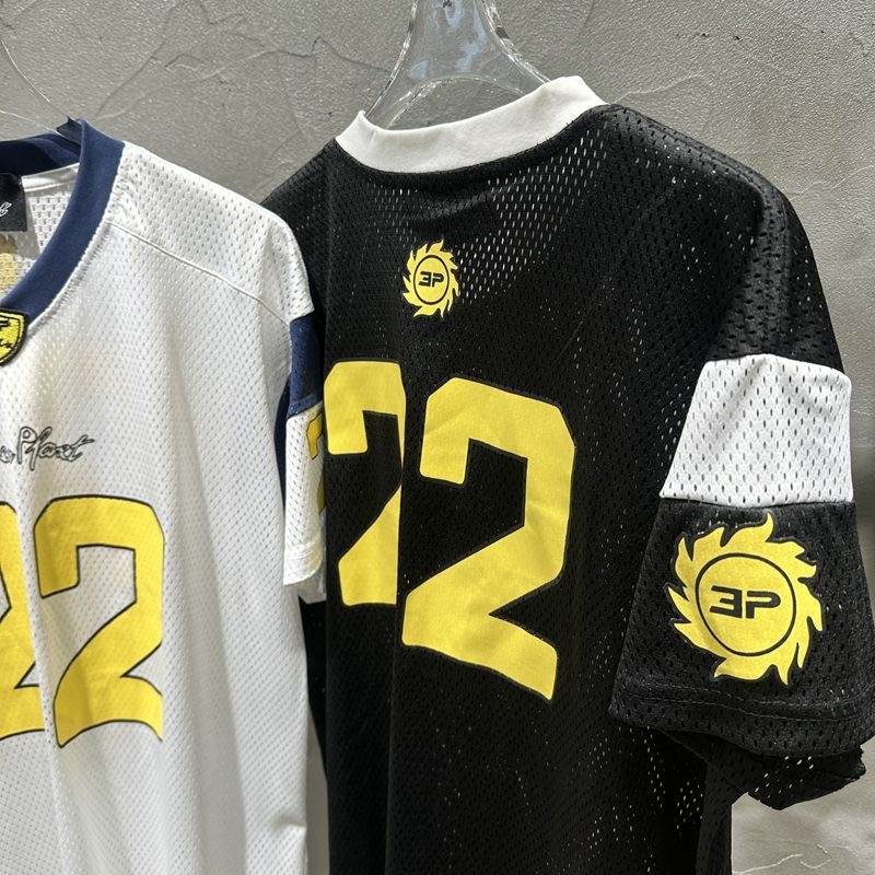 Broken planet embroidery logo American 22 letters tees