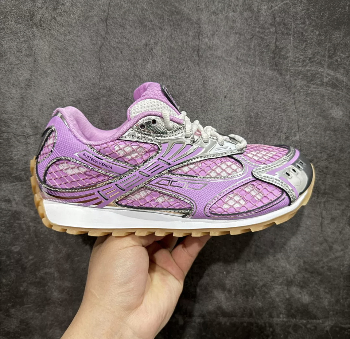 Bottega Veneta Orbit Runner Pink Shoes