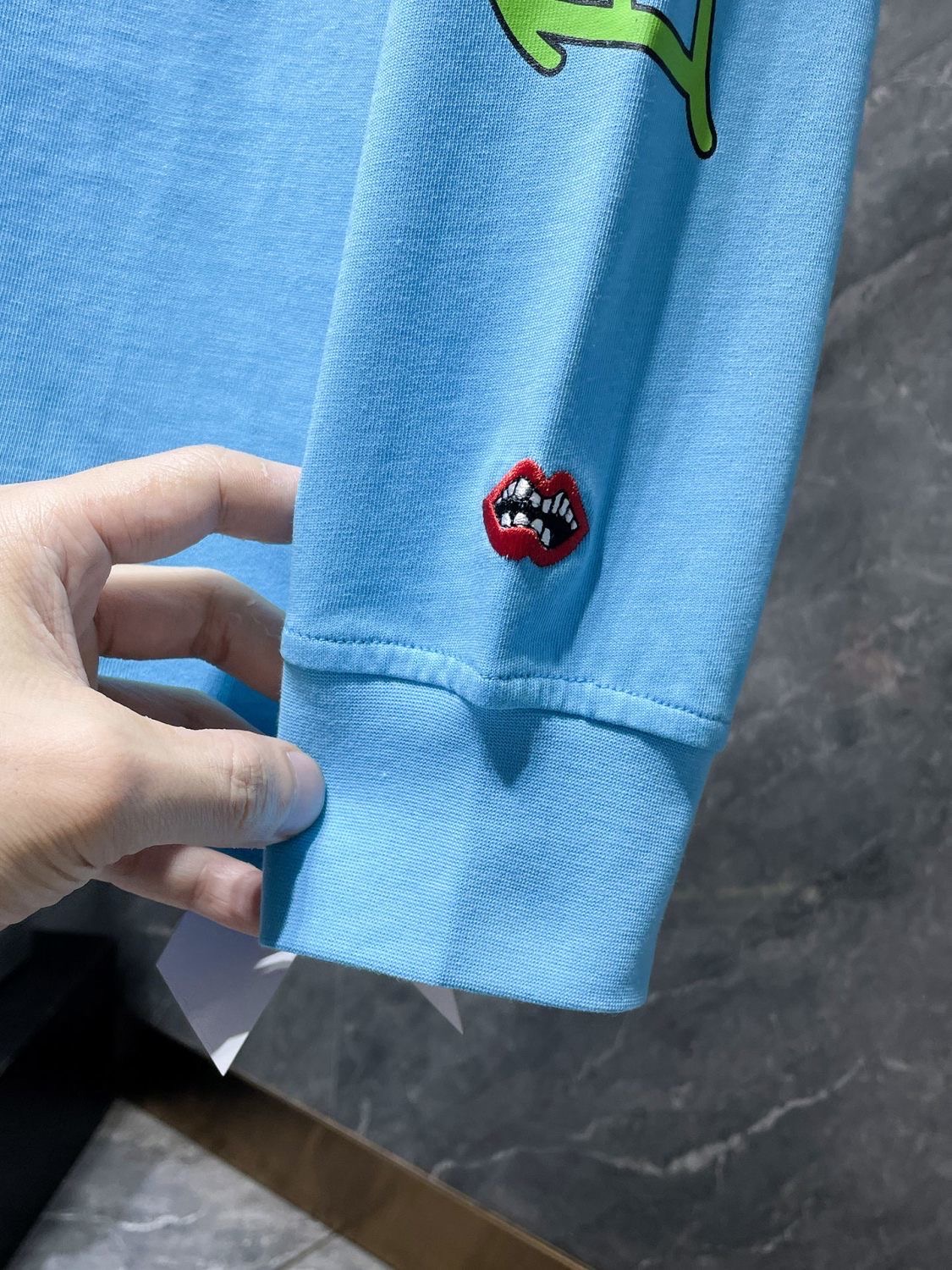 chrome heart blue matty brain new long sleeve