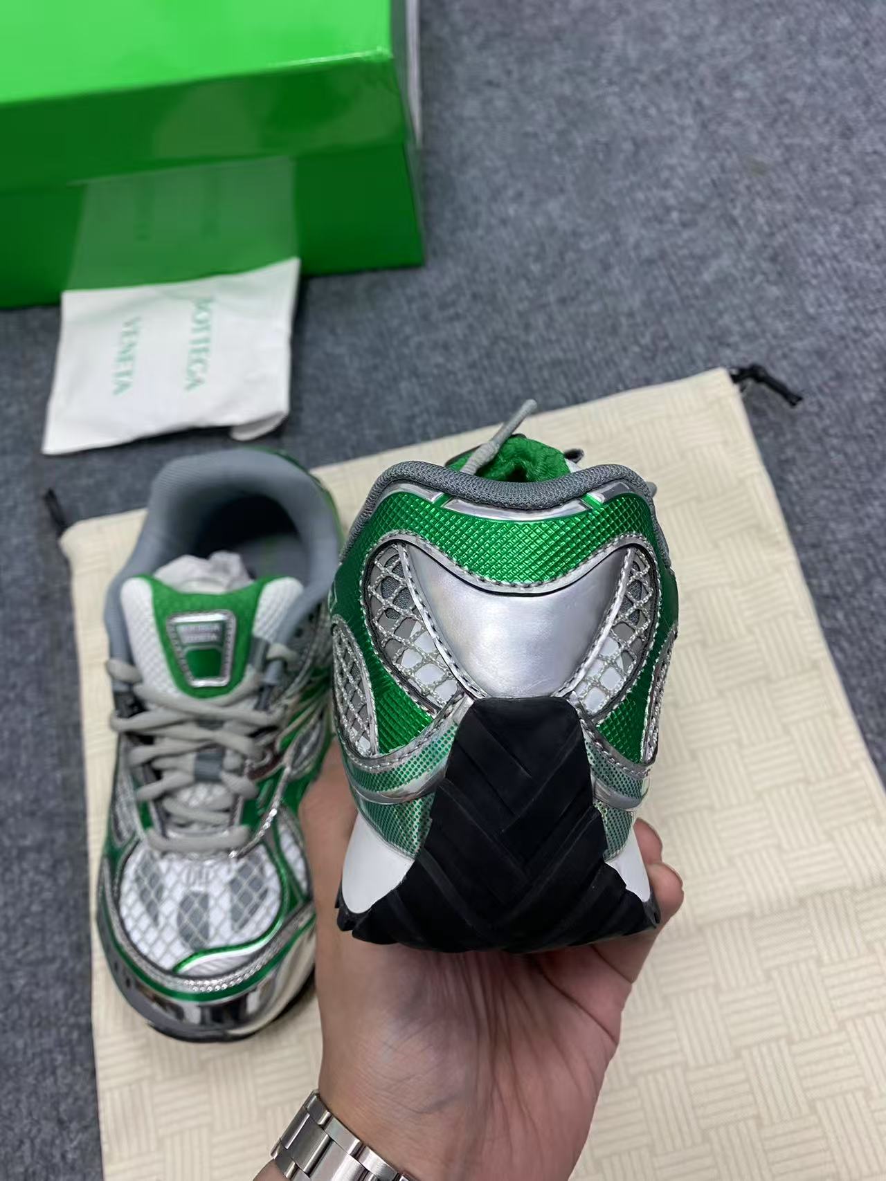 Bottega Veneta Orbit Runner Green Shoes