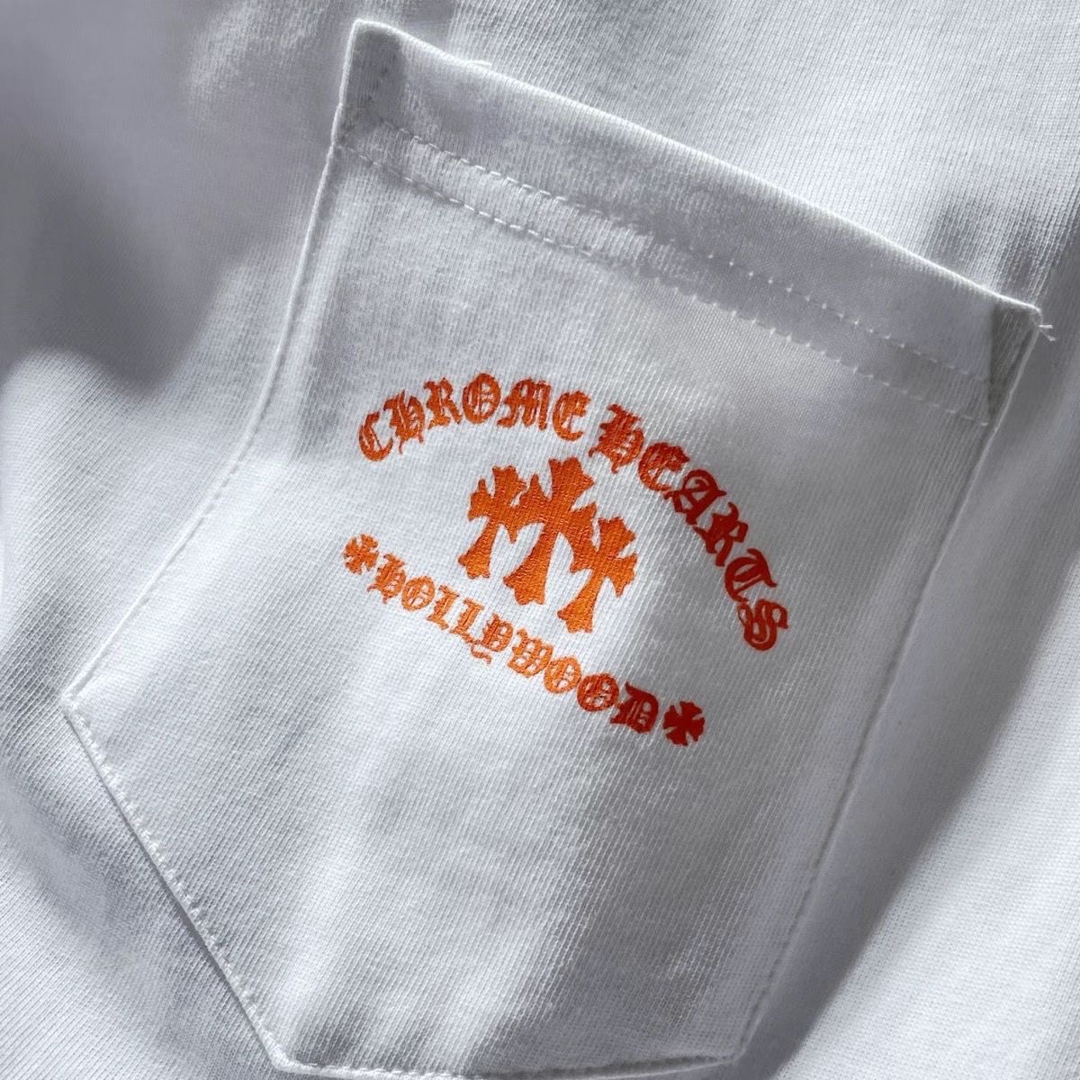 Chrome heart black and white orange logo long sleeves