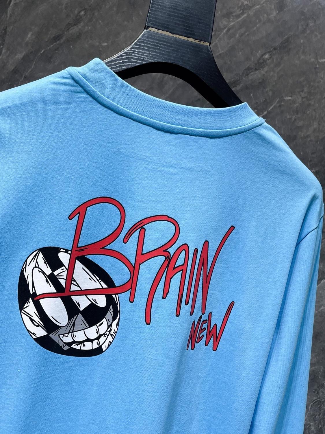 chrome heart blue matty brain new long sleeve