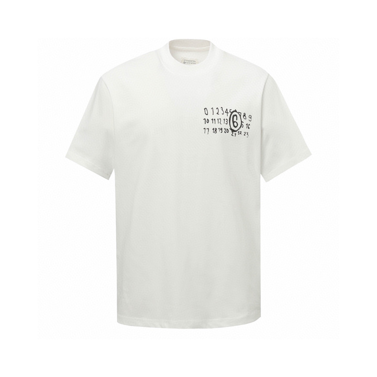 Maison Margiela 25fw graffiti letter round neck tees