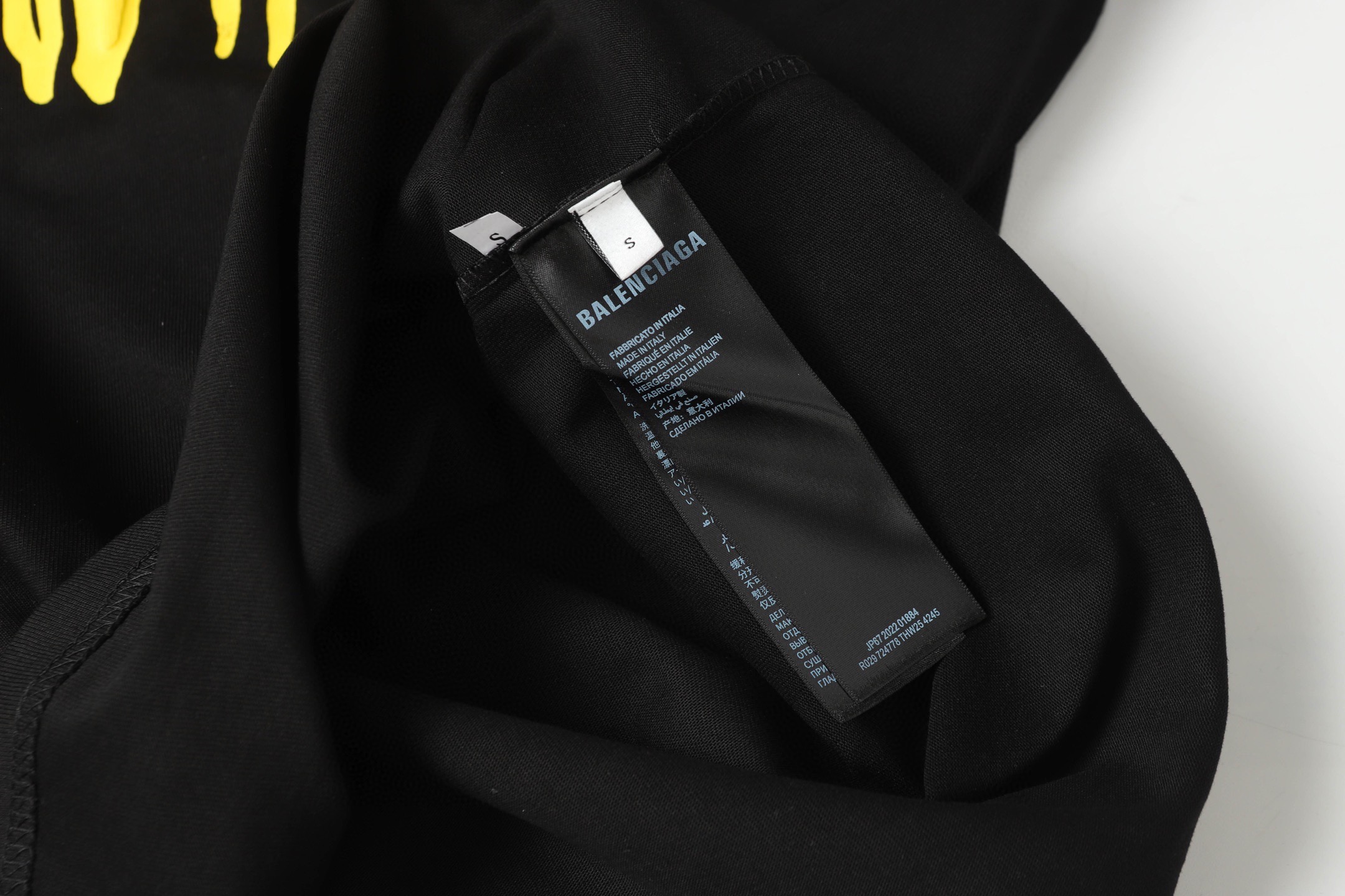 Balenciaga 25SS spring new release foamed print logo tees