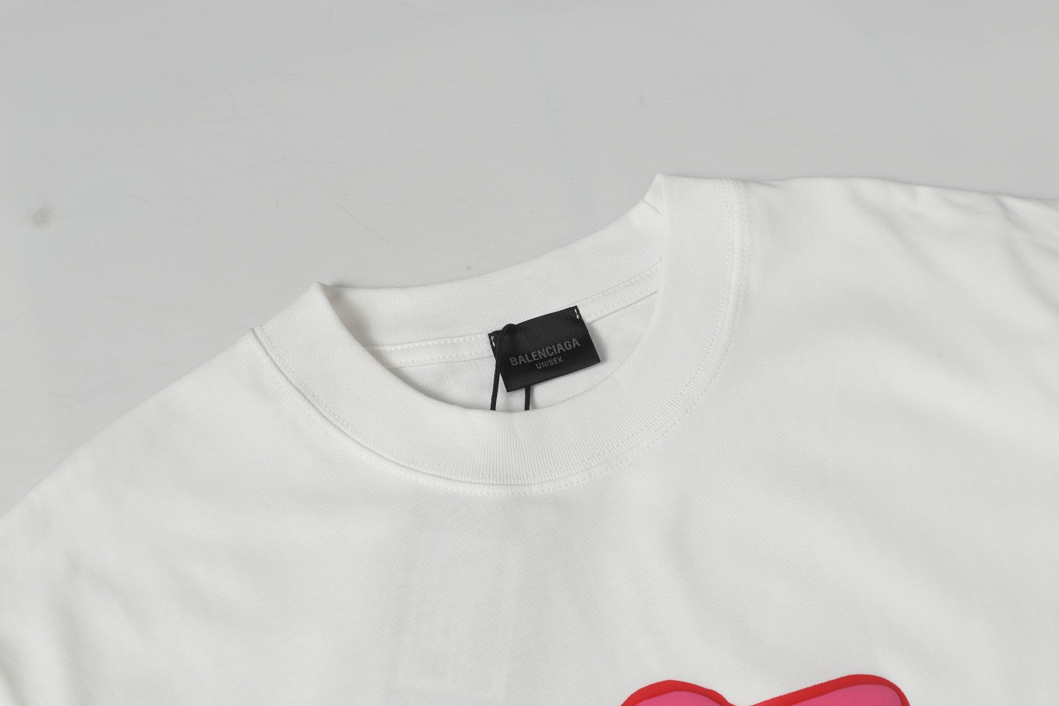 Balenciaga 25SS spring new release foamed print logo tees