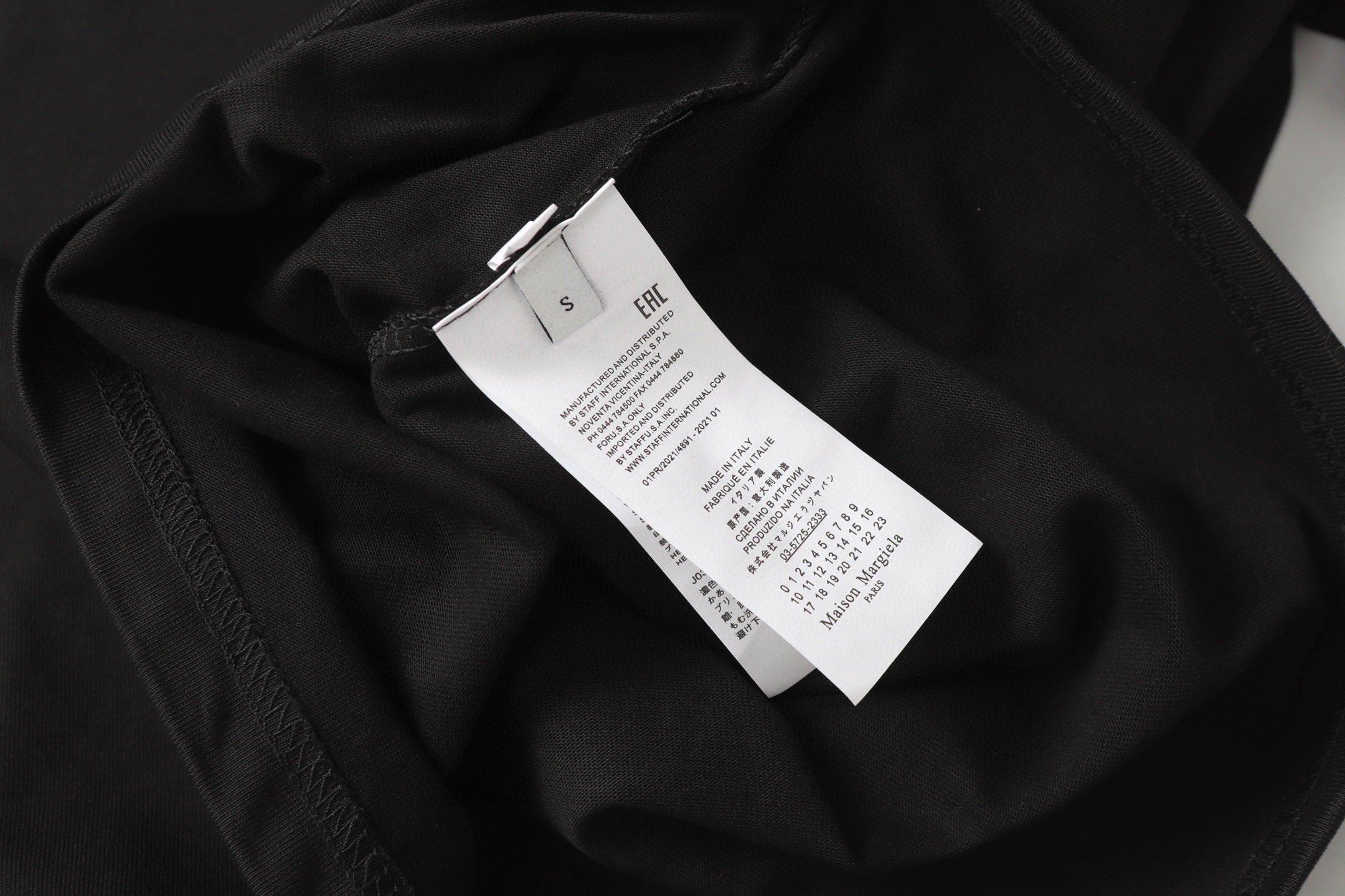 Maison Margiela 25fw graffiti letter round neck tees