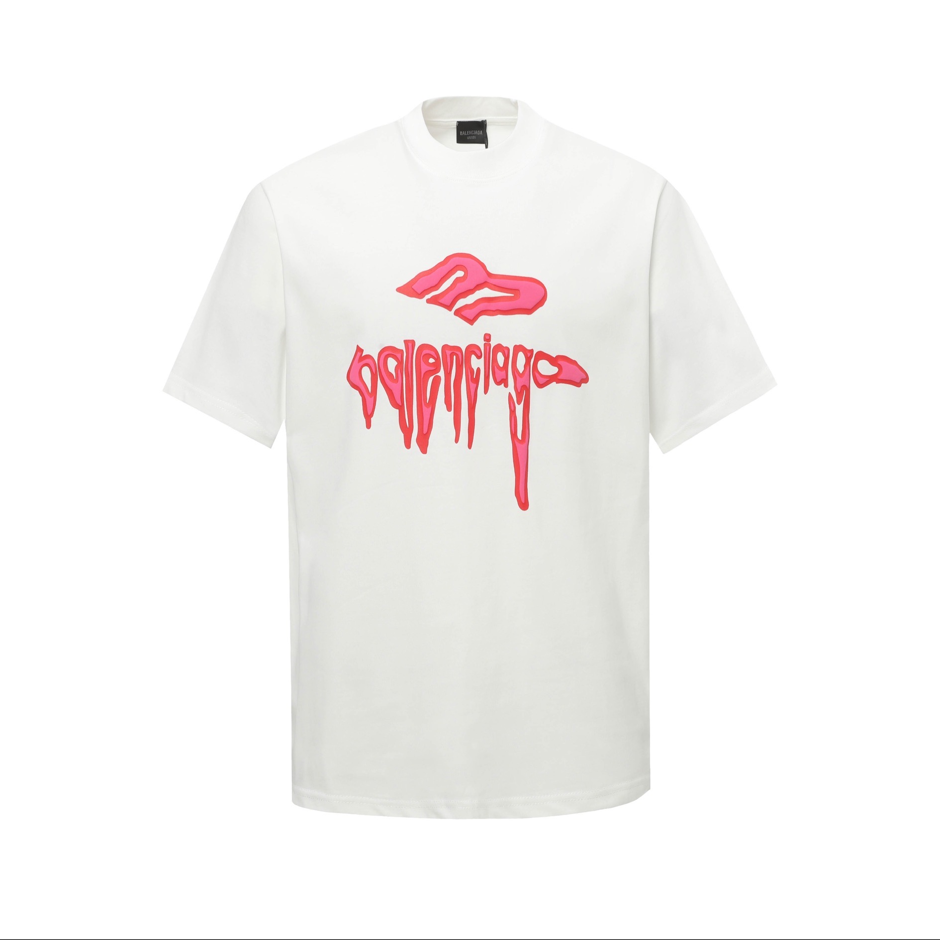 Balenciaga 25SS spring new release foamed print logo tees