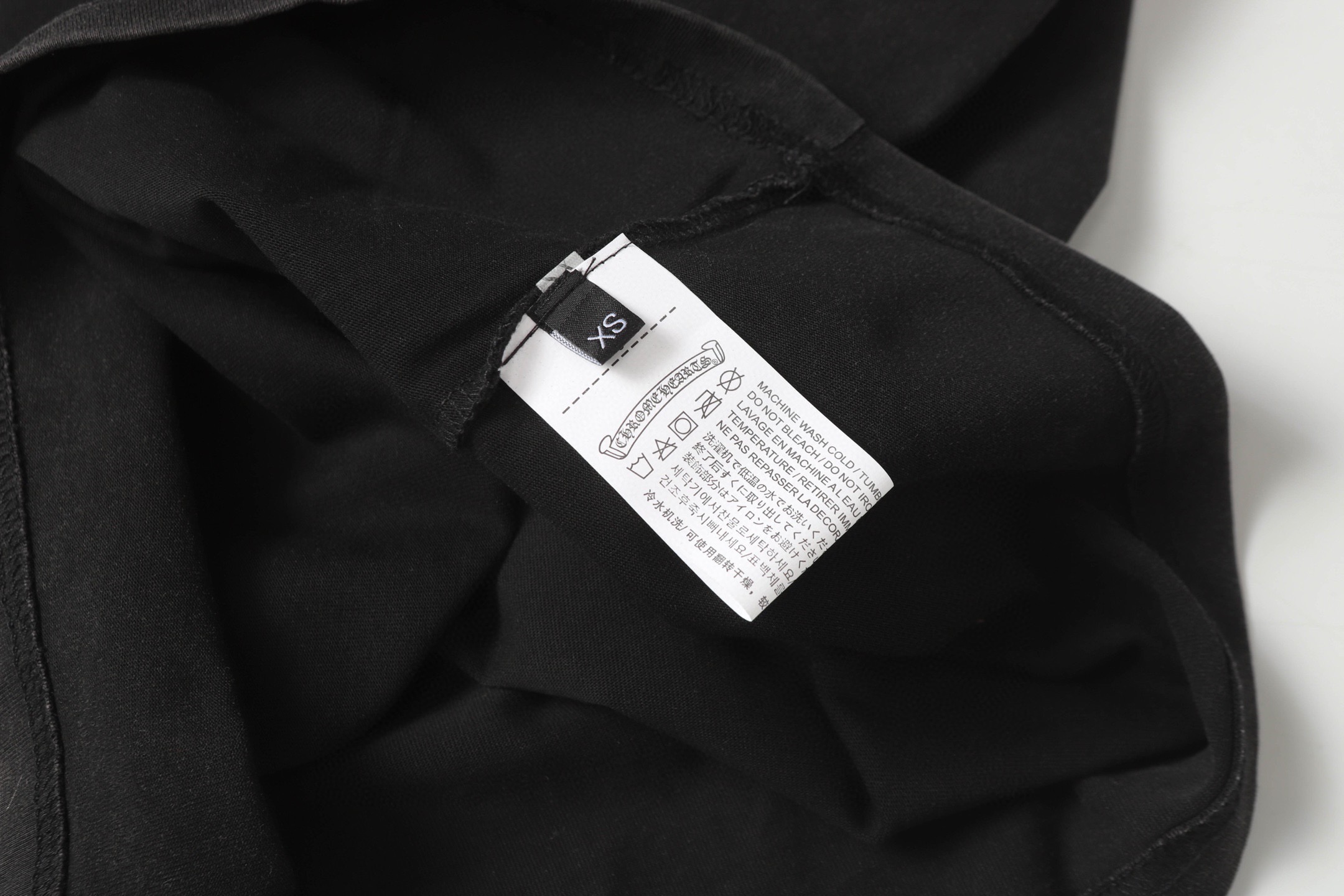 Chrome hearts 25ss black and yellow logo tee