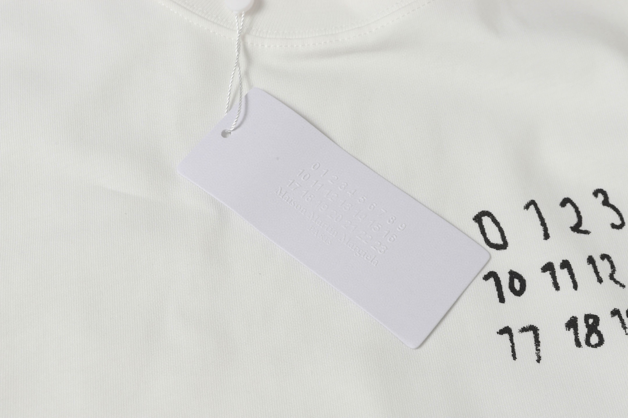 Maison Margiela 25fw graffiti letter round neck tees