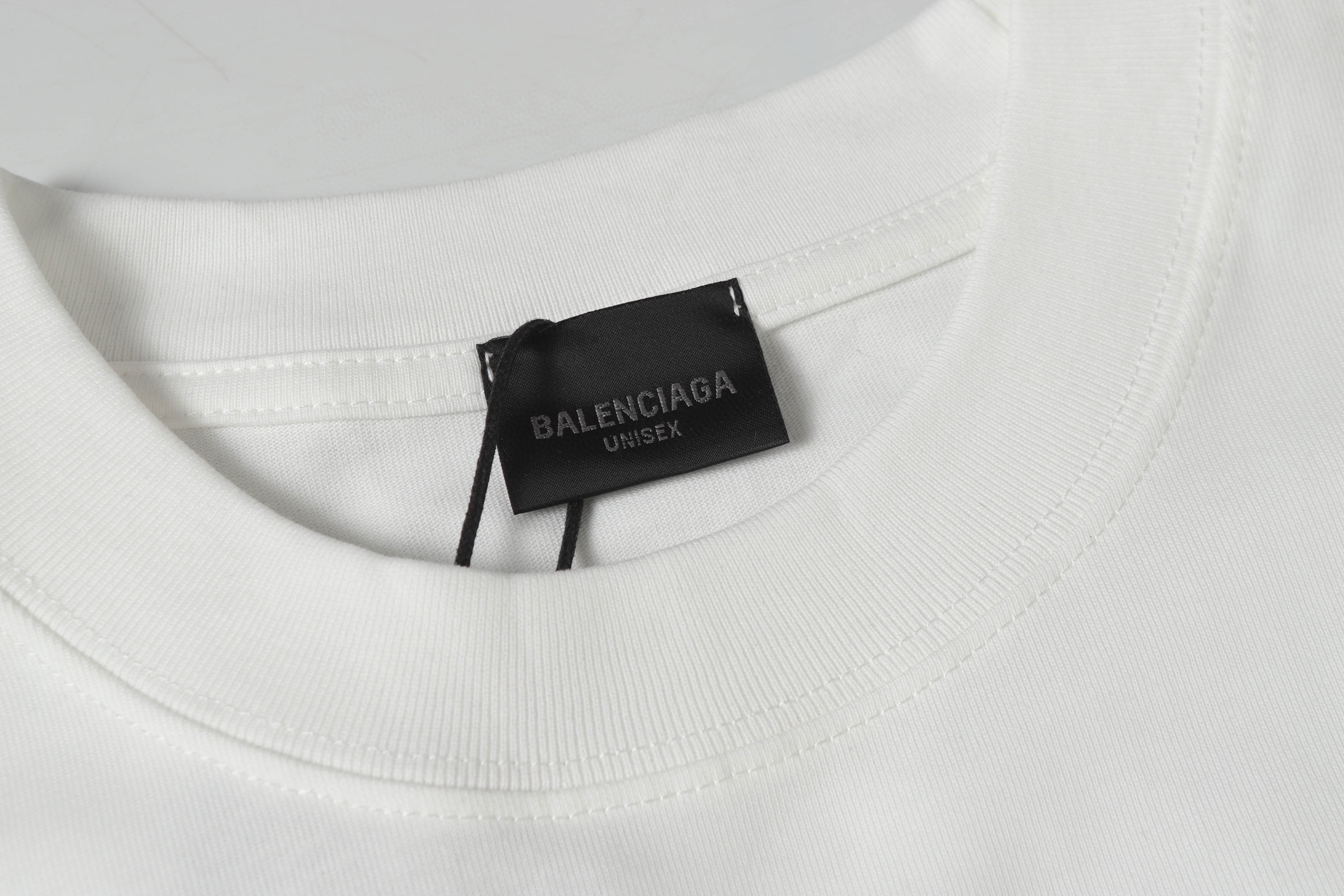 Balenciaga 25SS spring new release foamed print logo tees