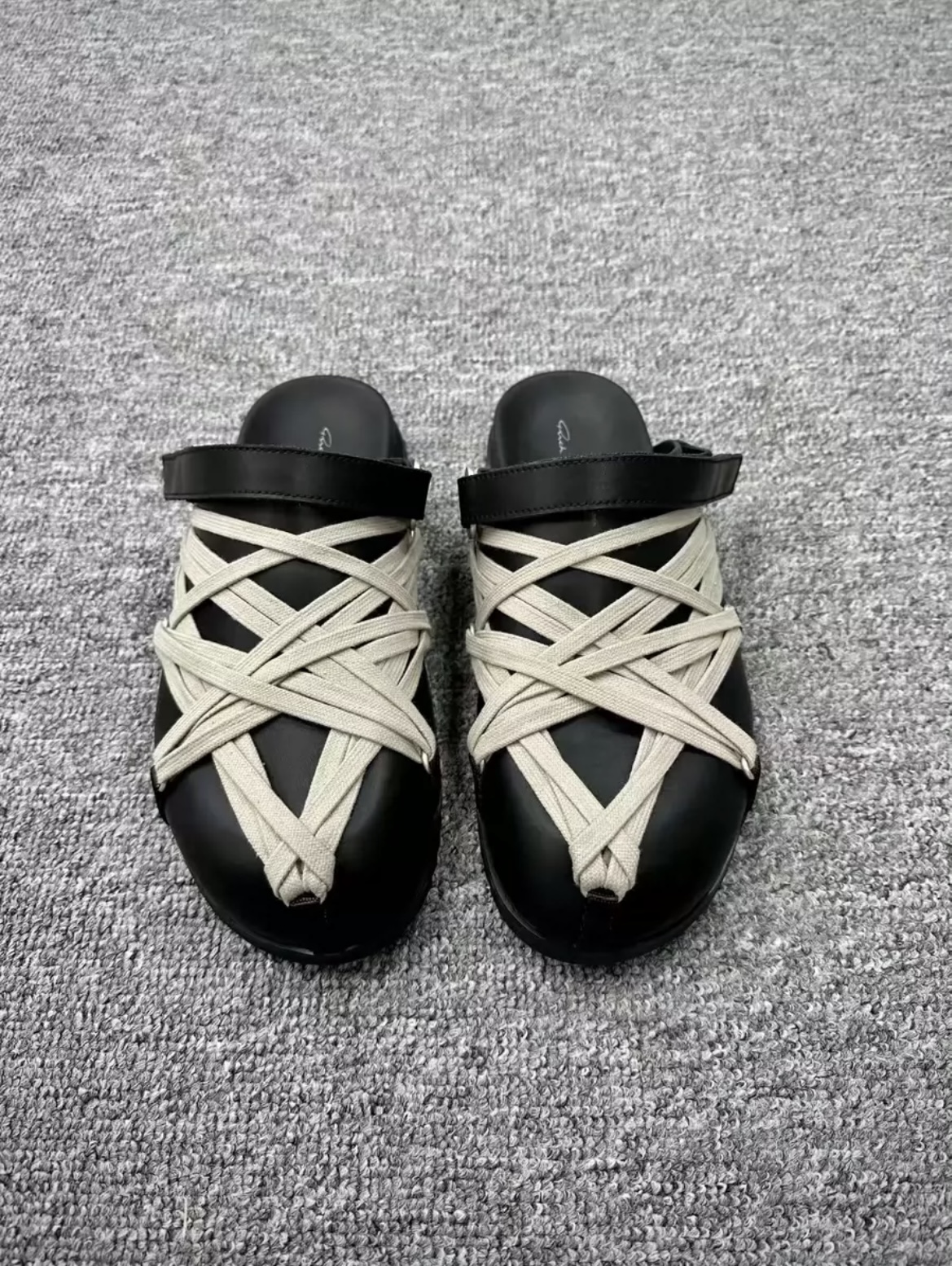 Rick Owens 2025 SS RO Mega Slide Black