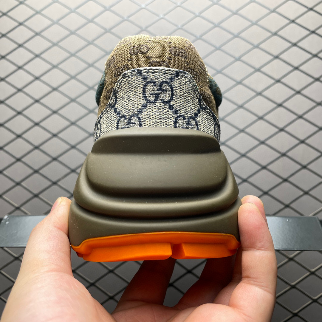 Gucci Rhyton Sneakers Orange Bottom