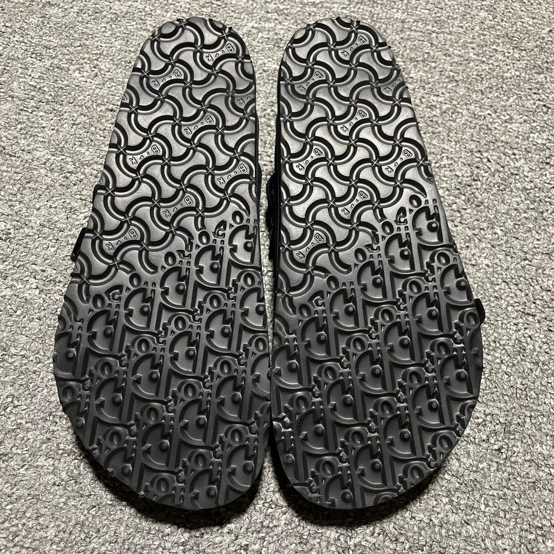 Dior & Birkenstock Summer Shoes Black