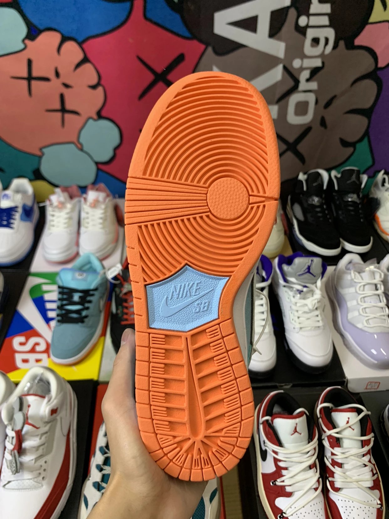 WE Club 58 & NK SB Dunk Low Pro Sneaker Blue