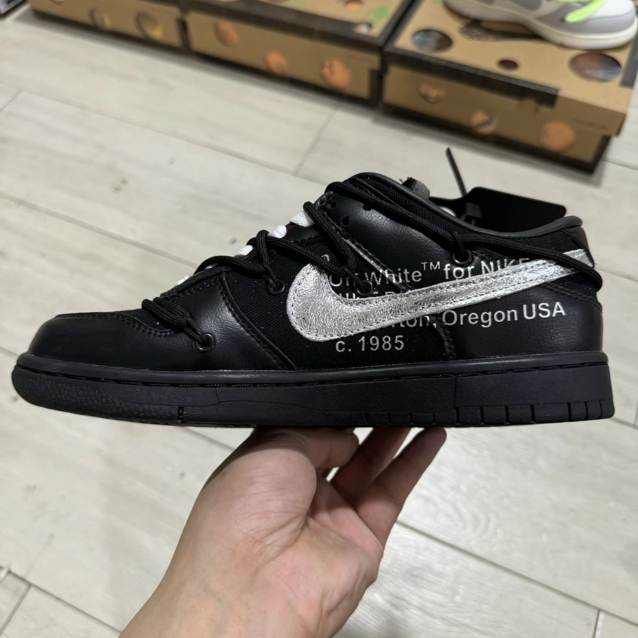 Off White & NK Dunk SB The 50 (50:50) Black