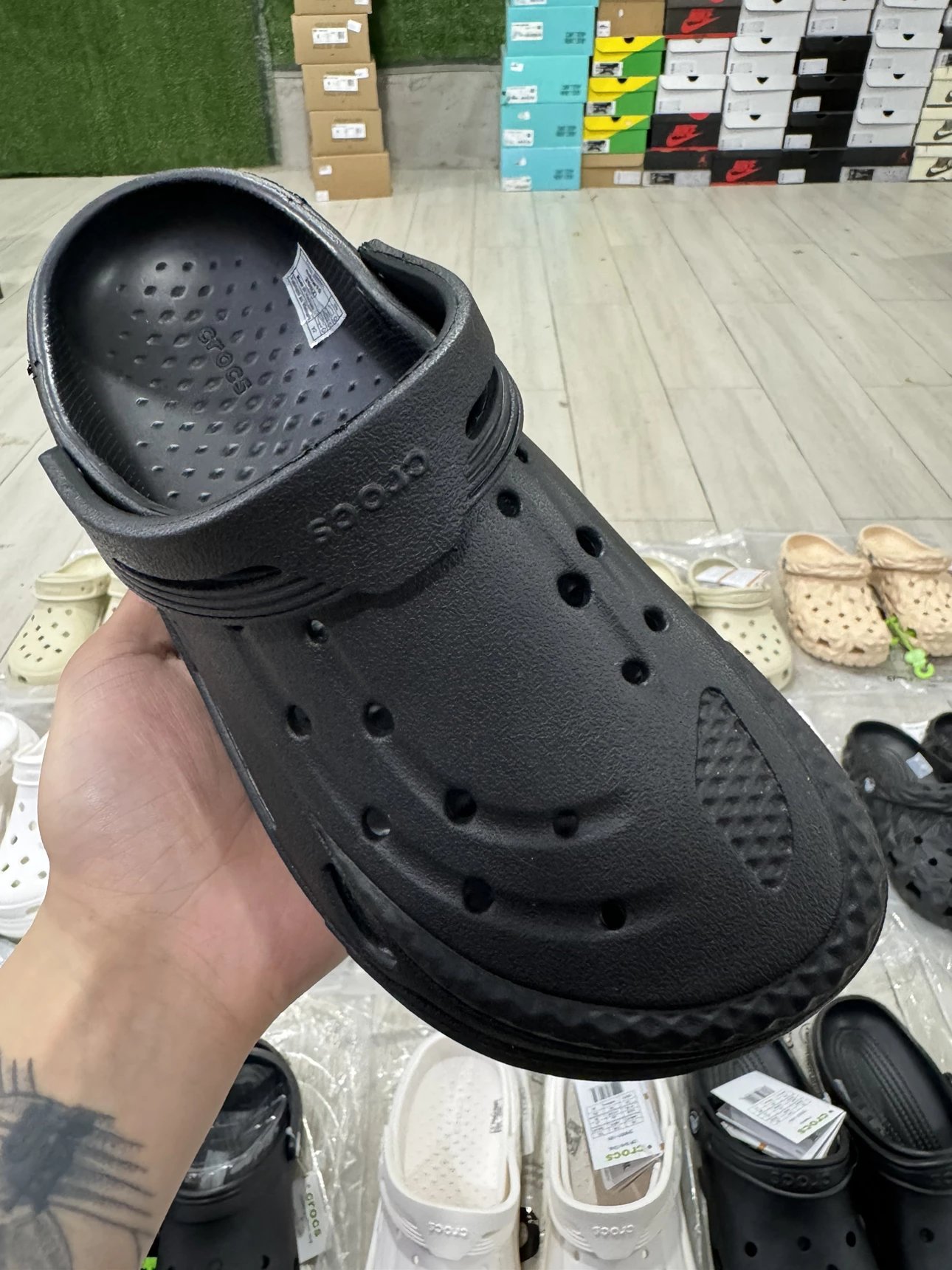 Crocs Slides Black Color