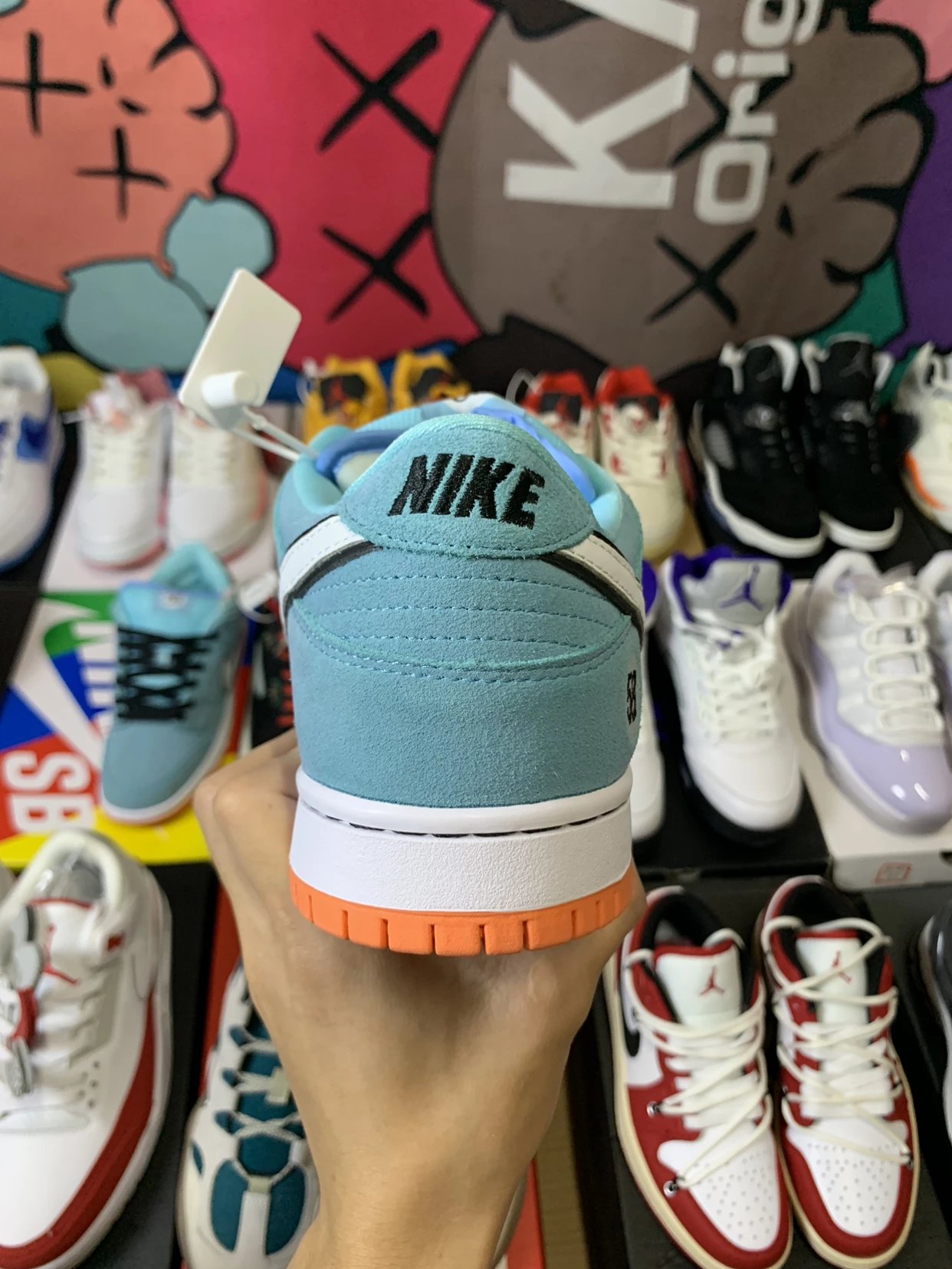 WE Club 58 & NK SB Dunk Low Pro Sneaker Blue