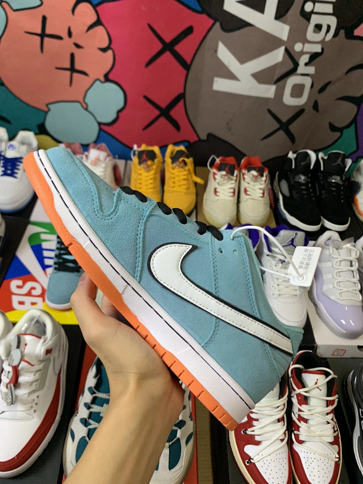 WE Club 58 & NK SB Dunk Low Pro Sneaker Blue