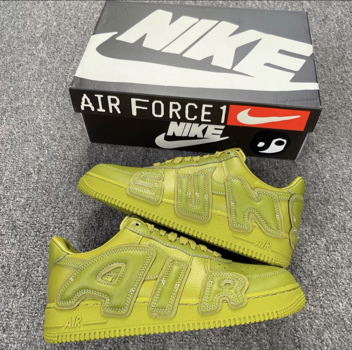 1:1 Air Force 1 & CPFM Green Correct Color one