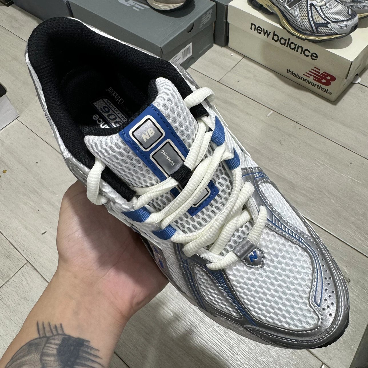 New Balance 1906R Sneakers White Blue Grey Mixed Color