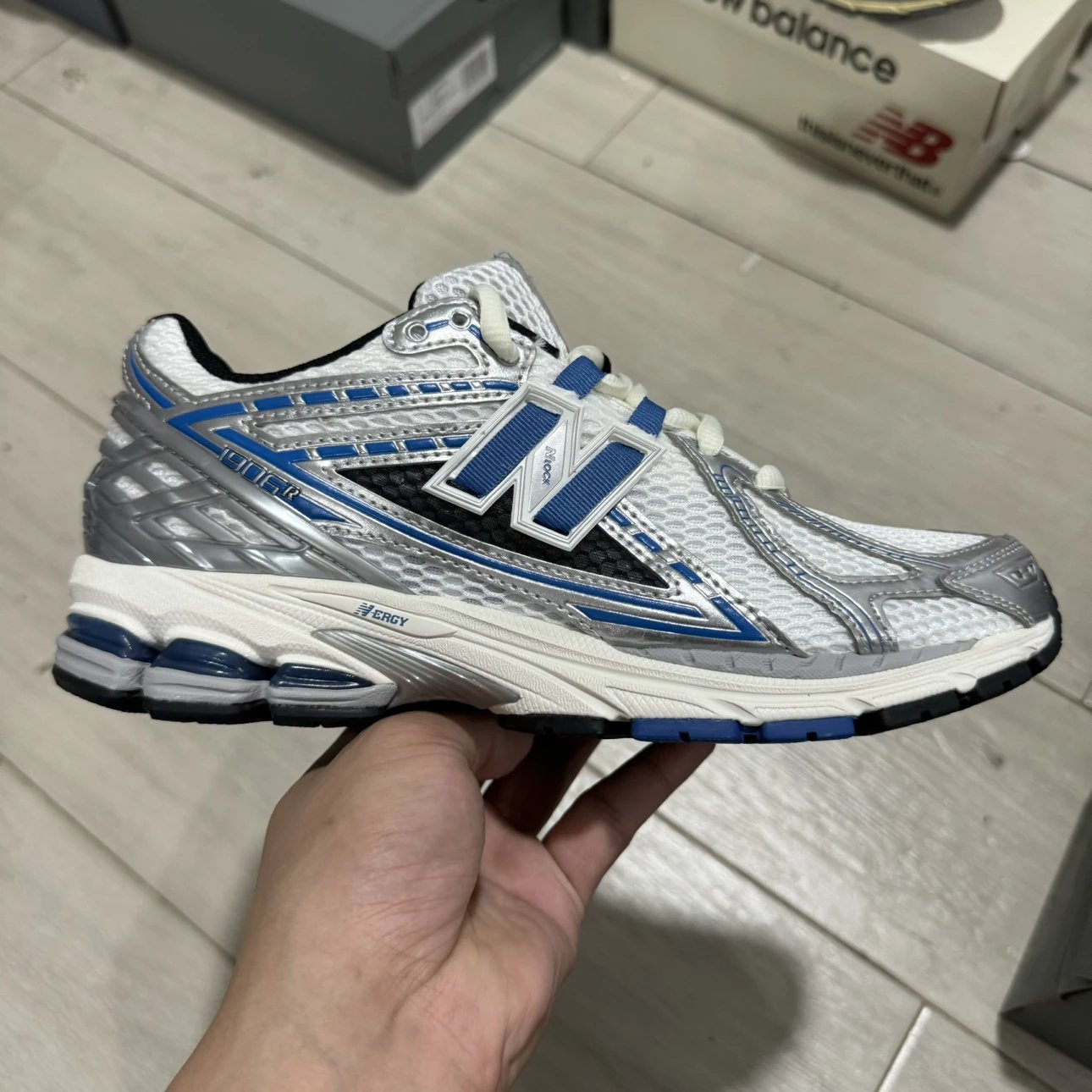 New Balance 1906R Sneakers White Blue Grey Mixed Color