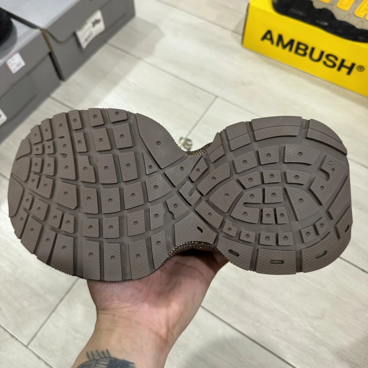 Balenciaga Diamond 3XL Shoes Brown